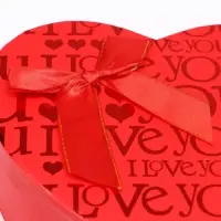Набор подарочных коробок сердце 3 в 1, красный, I Love You, 21&times;19&times;9 - 15.5&times;14&times;6 см