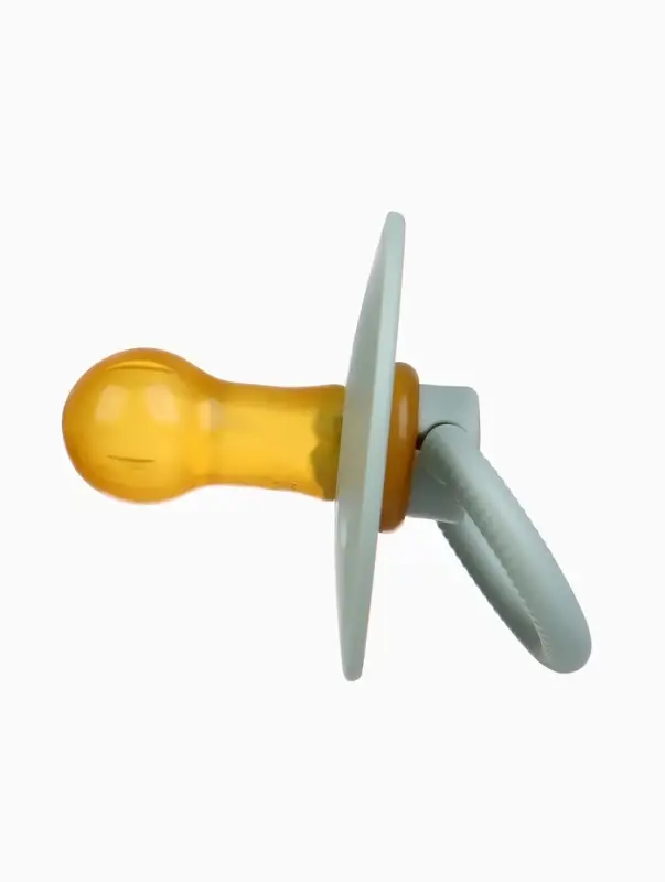 Набор классических пустышек, 2 шт., латекс, зелёный/серый, в контейнере, от 3 мес., M&B Набор классических пустышек, 2 шт., латекс, зелёный/серый, в контейнере, от 3 мес., M&B