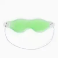 Маска для лица гидрогелевая, охлаждающая/согревающая, 18.5&times;5 см, зелёная