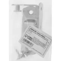 Шпингалет накладной ТУНДРА, угловой, 60&times;43 мм, цвет хром