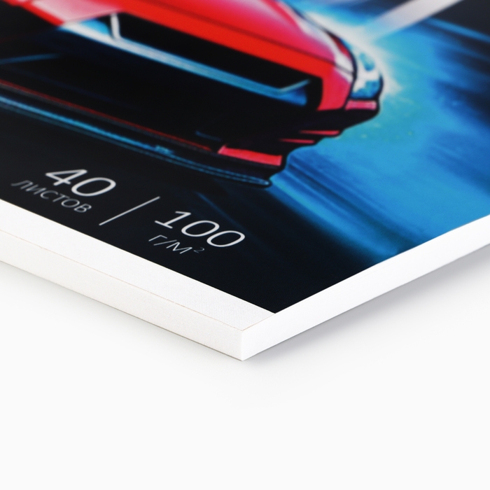 Альбом для рисования 40 листов на склейке А4 «Красная машина» Альбом для рисования 40 листов на склейке А4 «Красная машина»