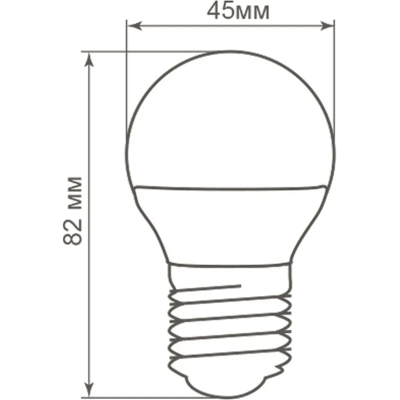 Лампа светодиодная Feron LB-38 Шарик E27 5W 175-265V 4000K(25405)