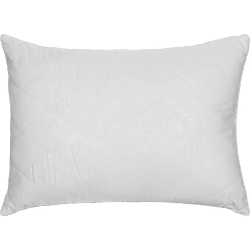 Подушка Luscan 50х70 см стеганная микрофибра/верблюжья шерсть, с кантом