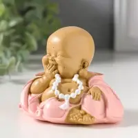 Фигурка полистоун &laquo;Маленький хотей в розовом одеянии - не скажу&raquo;, 8&times;9.3&times;7 см