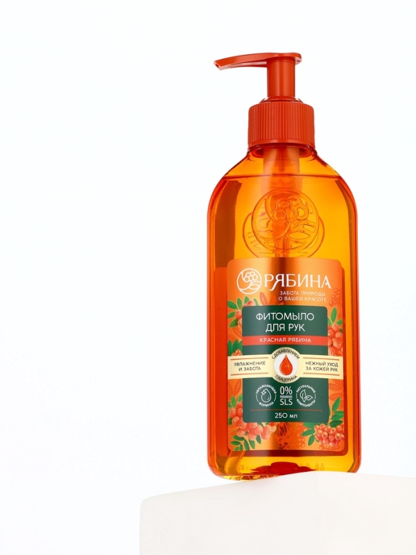 Мыло жидкое для рук, увлажнение и забота, аромат рябины, 250 мл, Рябина Мыло жидкое для рук, увлажнение и забота, аромат рябины, 250 мл, Рябина