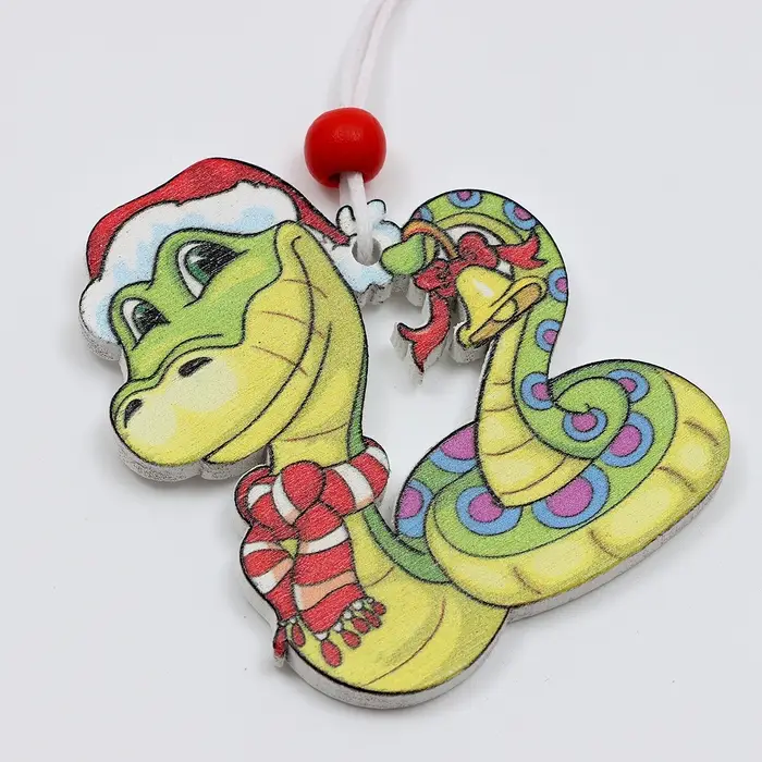 Елочные игрушки &laquo;Змея&raquo;, в деревянной подарочной упаковке, 12 шт.