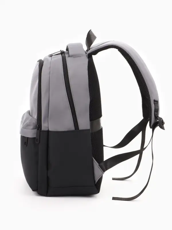 Рюкзак городской, 2 отделения, 3 кармана, водонепроницаемое дно, 27&times;14&times;39 см, серый