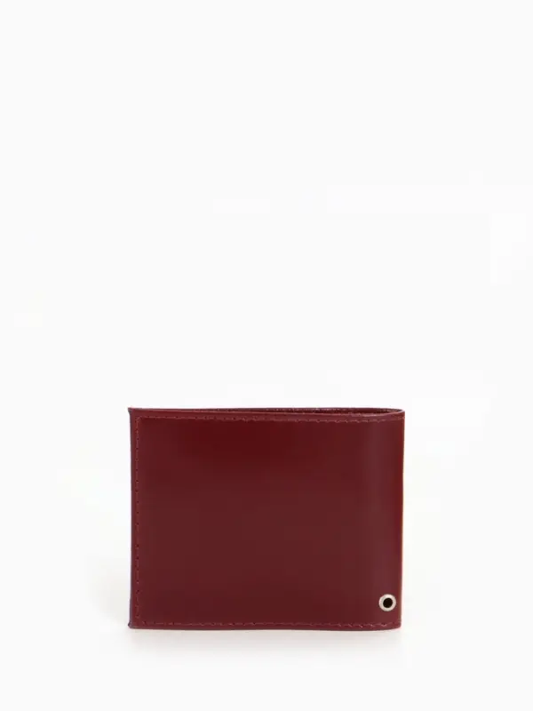 Обложка на удостоверение, 10.5 см, гладкая, бордовая