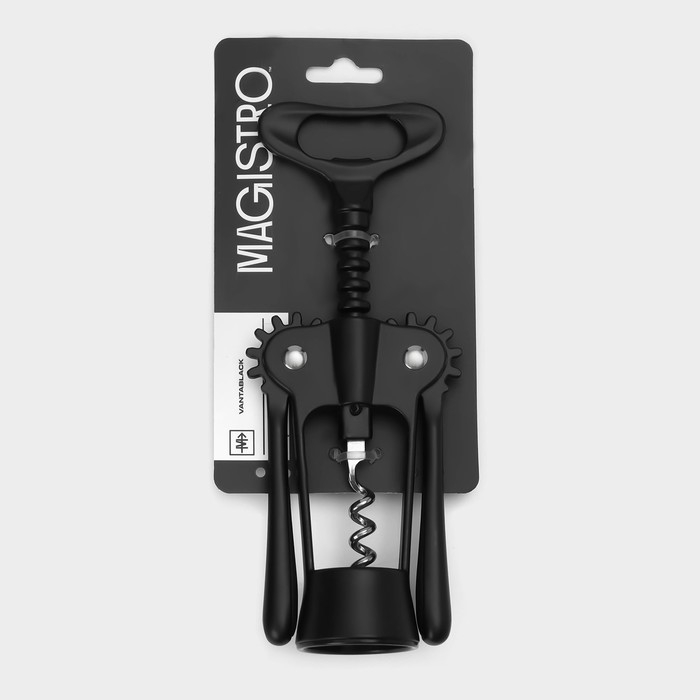 Штопор Magistro Vantablack, 17,7×7 см, цвет чёрный Штопор Magistro Vantablack, 17,7×7 см, цвет чёрный