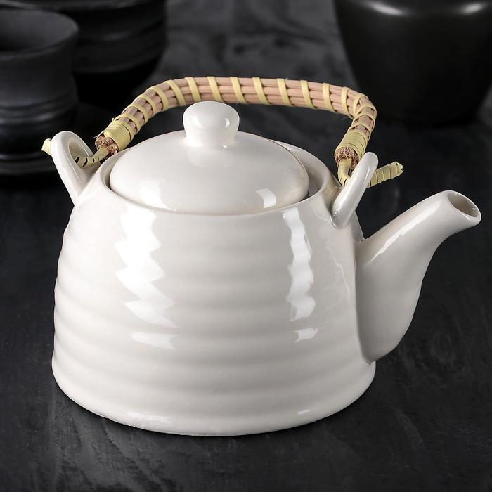 Чайник заварочный «Белые облака», 600 мл, с металлическим ситом Чайник заварочный «Белые облака», 600 мл, с металлическим ситом