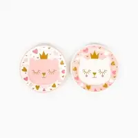 Тарелки (7''/18 см) Котенок Принцесса, 6 шт.