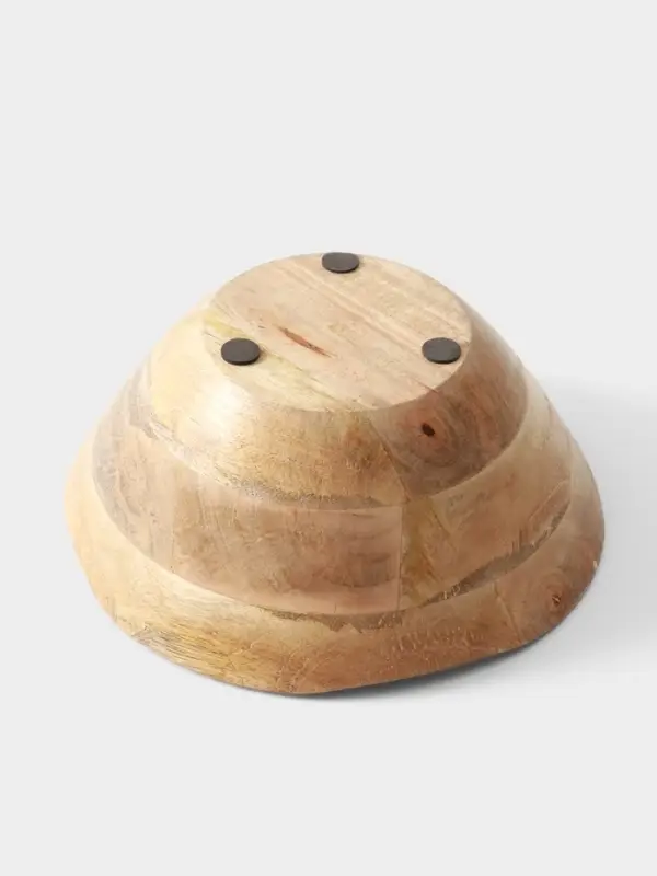 Салатник &laquo;Пряник&raquo;, 23&times;23&times;10.5 см, дерево манго