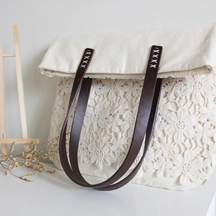 Ручки для сумки, пара, 52 ± 2 × 2 см, цвет бежевый Ручки для сумки, пара, 52 ± 2 × 2 см, цвет бежевый