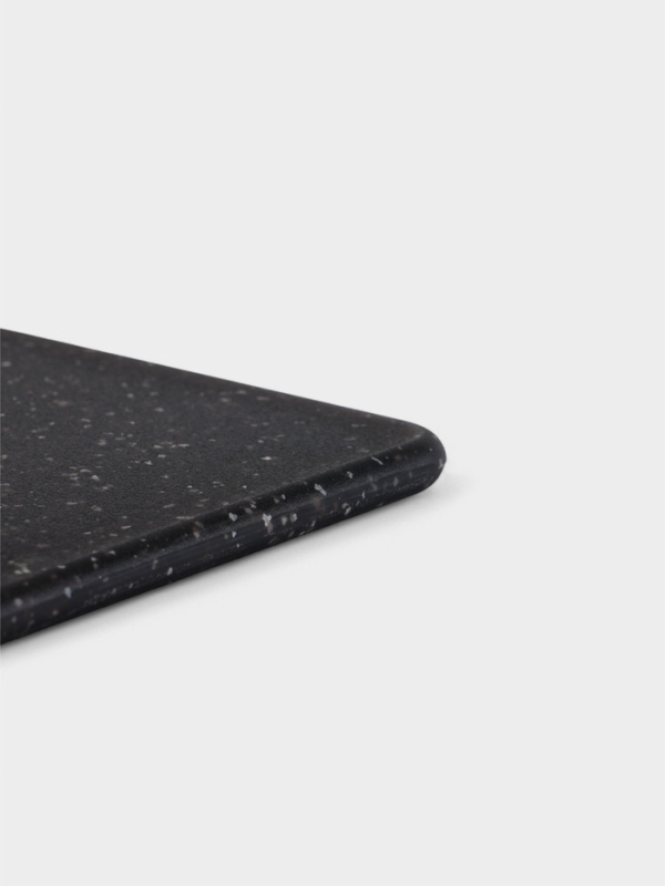 Доска разделочная Доляна «Морбио», пластик PP, 30×20×0.7 см, чёрная