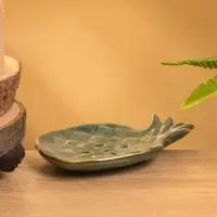 Мыльница &laquo;Ананас&raquo;, 13.5&times;9&times;2 см, керамика, зелёно-коричневая
