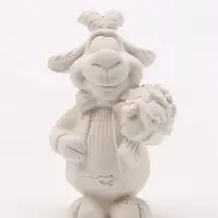 Фигурка декоративная &laquo;Баран с букетом&raquo;, неокрашенная, 9&times;5&times;4 см, белая