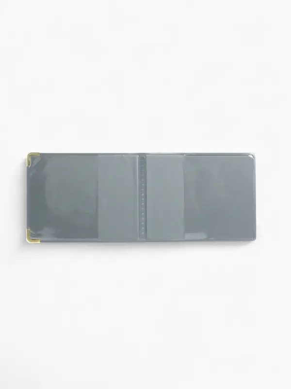 Обложка для удостоверения, с уголками, чёрная