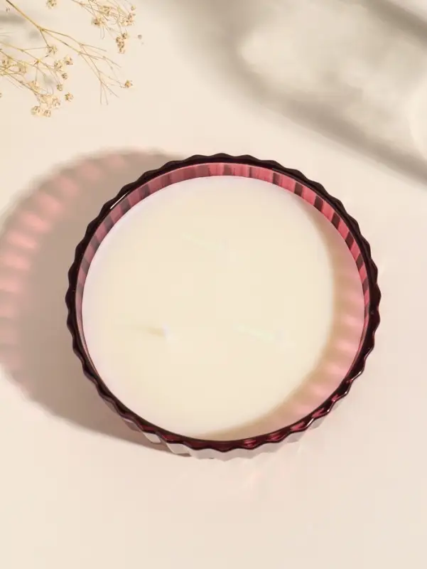 Ароматическая свеча в шкатулке &laquo;Красная&raquo;, 3 фитиля, роза, 13.3&times;13.3&times;9.5 см