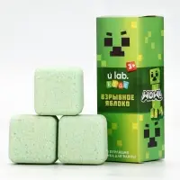 Бомбочки для ванны «Кубики», набор 3 шт x 70 г, аромат взрывное яблоко, URAL LAB