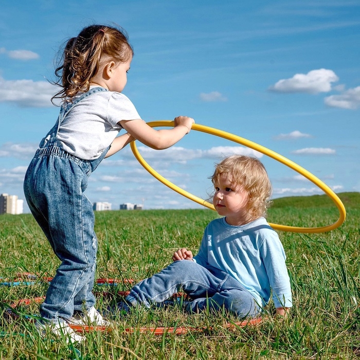 Обруч, диаметр 60 см, цвет жёлтый Обруч, диаметр 60 см, цвет жёлтый