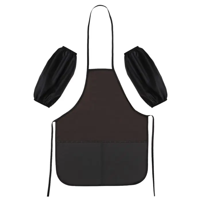 Фартук для труда + нарукавники, 490 х 390/250 х 160 мм, размер S (рост 116-146), Calligrata, Фартук для труда + нарукавники, 490 х 390/250 х 160 мм, размер S (рост 116-146), Calligrata, "Стандарт", черный, МИКС