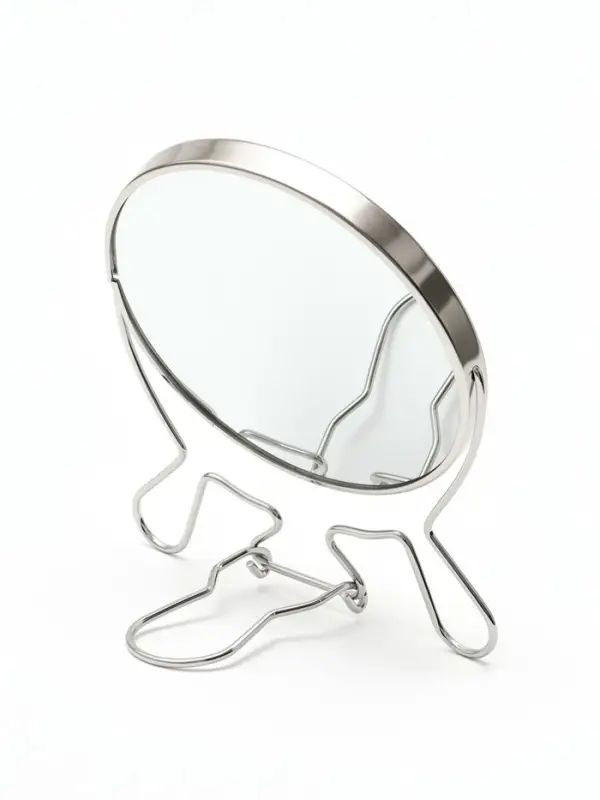 Зеркало настольное, двустороннее с увеличением, 13&times;15 см, d=11.5 см