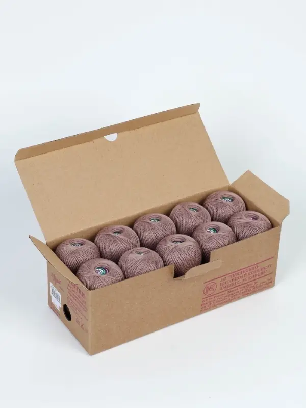 Нитки вязальные "Ирис" 150м/25г 100% мерсеризованный хлопок (6404)