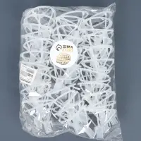 Держатель-зажим для шаров d=10 мм, прозрачный, набор 50 штук