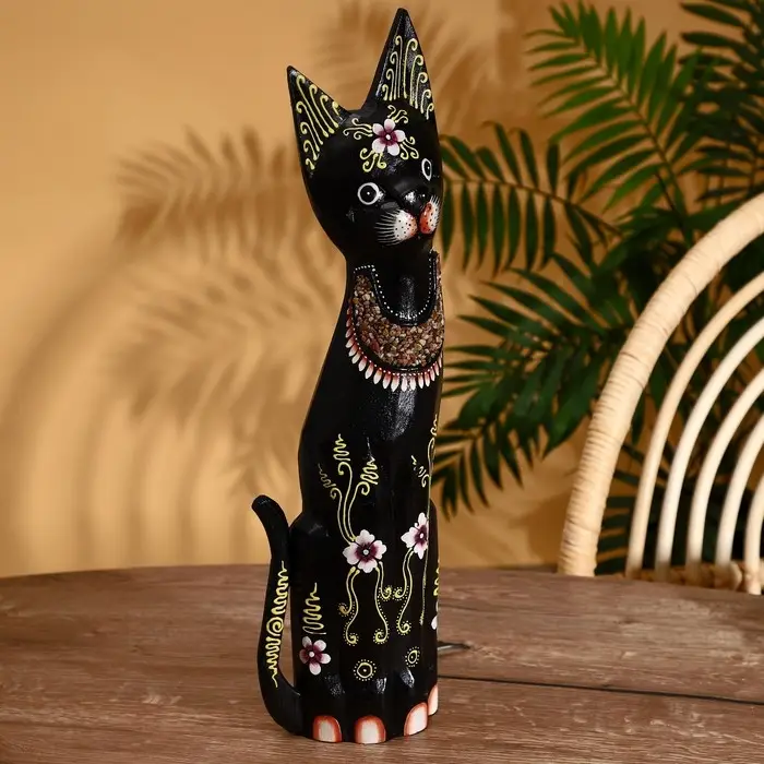 Сувенир "Кошка" албезия 50 см