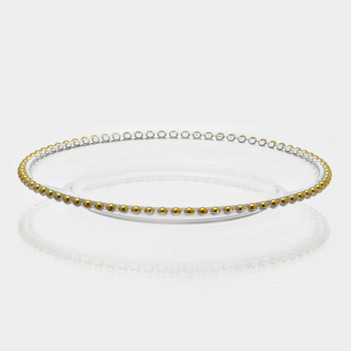 Тарелка - блюдо подстановочное «Орбита», d=32 см, золотая Тарелка - блюдо подстановочное «Орбита», d=32 см, золотая