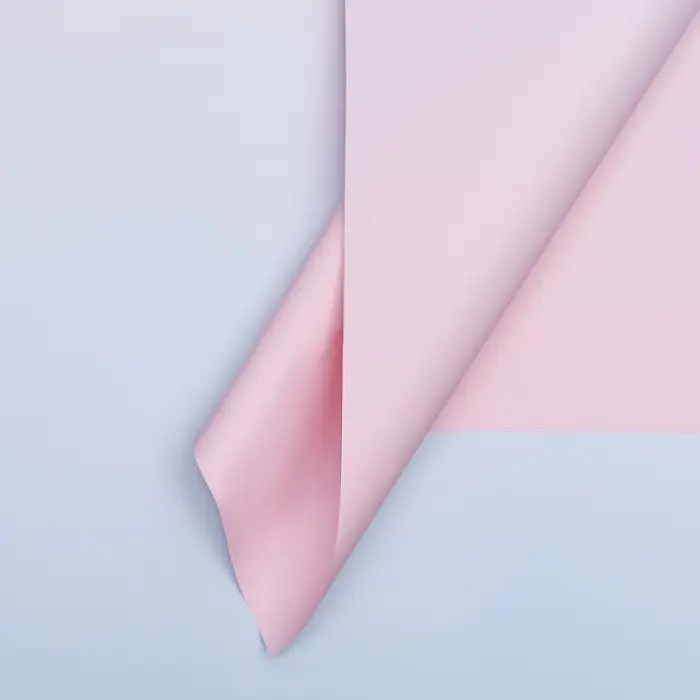 Пленка для цветов матовая, «Перелив», 57×57 см, розовый+голубой