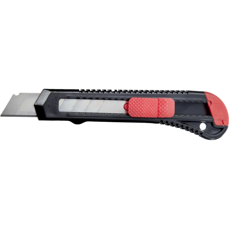 Нож канцелярский 18мм&nbsp;Attache чёрный, цв. фиксатора в ассорт.