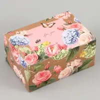Коробка подарочная самосборная For you, 22&times;15&times;10 см