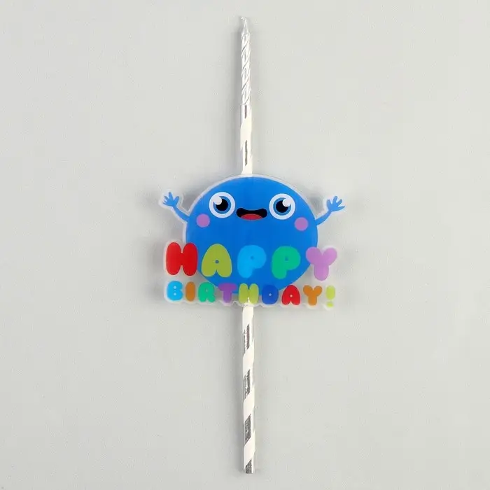 Свеча для торта «С днём рождения», 25 см Свеча для торта «С днём рождения», 25 см