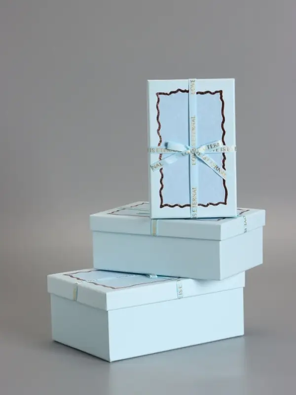 Наборок коробок 3 в 1 прямоугольные 23*16*9.5 21*14*8.0 19*12*6.5 см