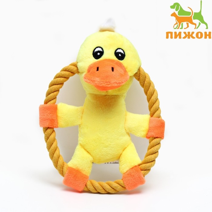 Игрушка текстильная  Игрушка текстильная "Цыплёнок в кольце", 18 х 13 см