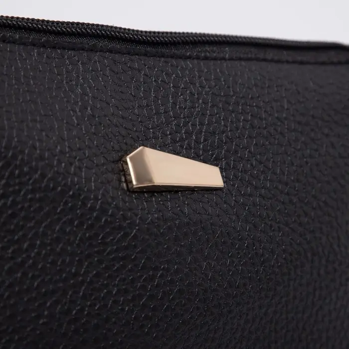 Сумка женская кросс-боди на молнии, 24&times;7&times;15 см, чёрная