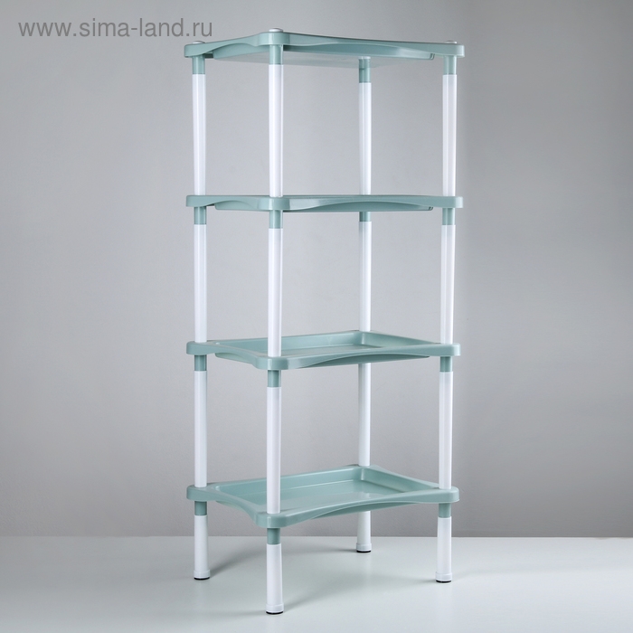 Этажерка напольная с полками 4-х секционная Krita, цвет серая мистерия Этажерка напольная с полками 4-х секционная Krita, цвет серая мистерия