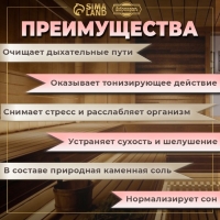 Соляной брикет набор 4 шт "Можжевельник, чабрец, кедр, пихта" по 200 гр "Добропаровъ"