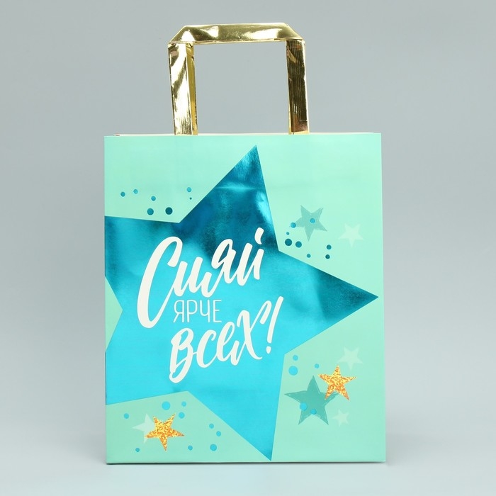 Упаковка, пакет подарочный, «Сияй», ML 23 х 27 х 11.5 см Упаковка, пакет подарочный, «Сияй», ML 23 х 27 х 11.5 см
