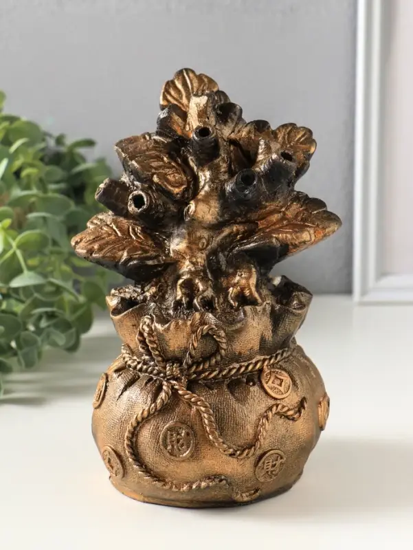 Фигурка гипс &laquo;Денежное дерево&raquo;, 17.5&times;12 см, под бронзу винтаж