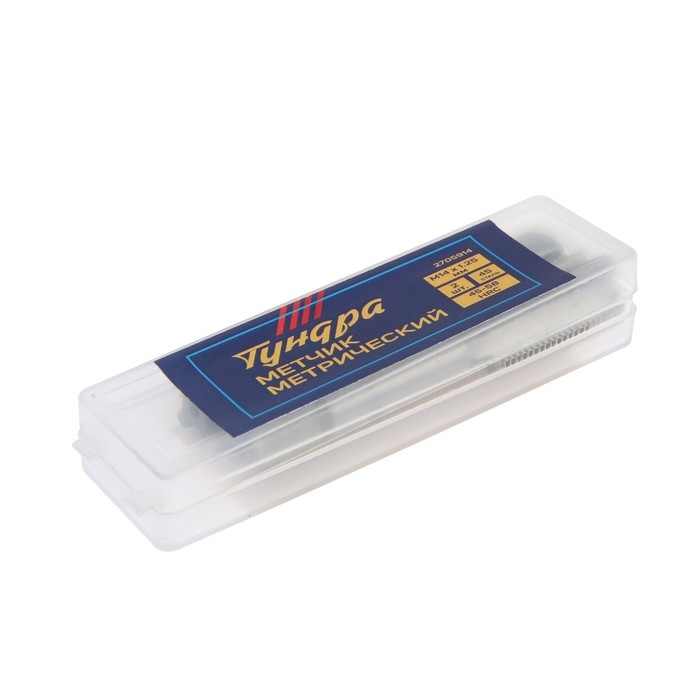 Метчики метрические ручные ТУНДРА, М14 х 1.25 мм, комплект из 2 шт. Метчики метрические ручные ТУНДРА, М14 х 1.25 мм, комплект из 2 шт.