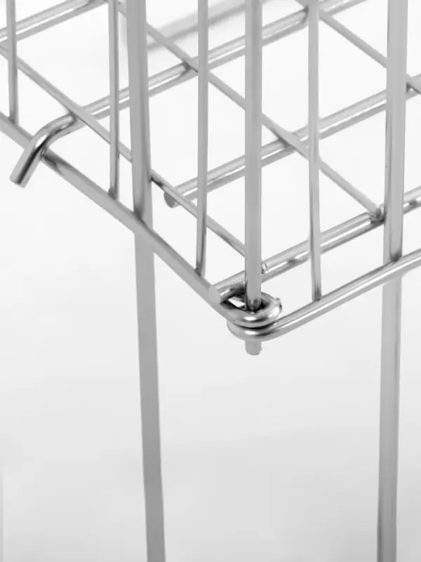 Корзина для распродаж 40&times;40&times;78 см, цвет хром