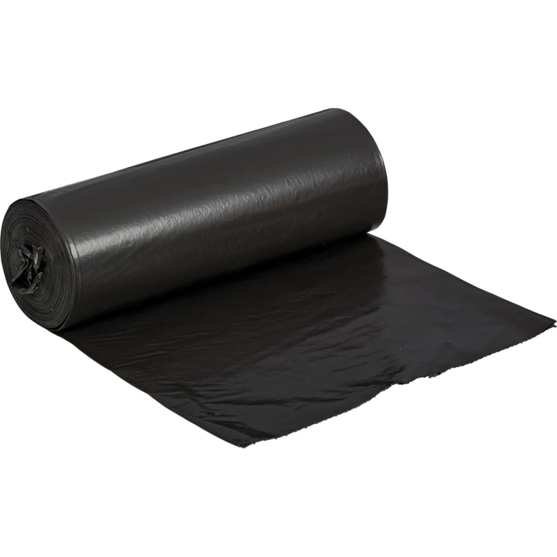 Мешки для мусора ПВД 160л 55мкм 10шт/рул черные 80x100см