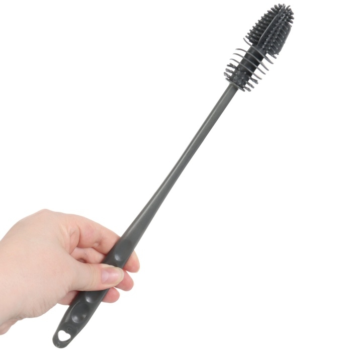 Ёршик для бутылочек и сосок силиконовый, цвет серый, 32,5 см, Крошка Я Ёршик для бутылочек и сосок силиконовый, цвет серый, 32,5 см, Крошка Я