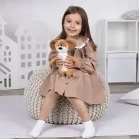 Мягкая игрушка Beastie Toys, собачка с белым шарфом