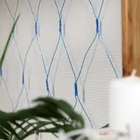 Гирлянда &laquo;Сеть&raquo; 1.6&times;1.6 м, IP20, прозрачная нить, 144 LED, свечение &laquo;Флаг России&raquo;, 220 В