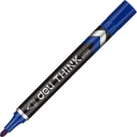 Маркер перманентный Think, круглый наконечник, толщина линии 1,5 мм, синий