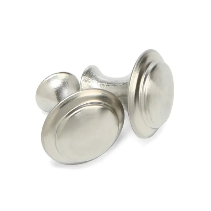 Ручка кнопка ТУНДРА, d=23 мм, цвет матовый никель Ручка кнопка ТУНДРА, d=23 мм, цвет матовый никель