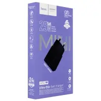 Переходник сетевого зарядного устройства на Type-C PD25W N71 HOCO черный